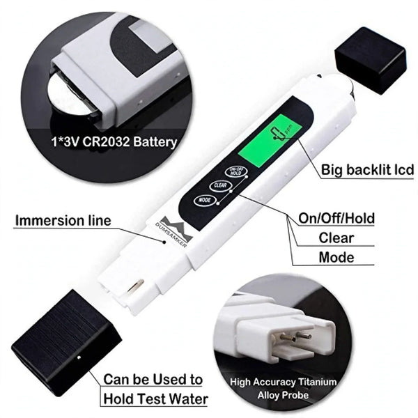 TDS Meter Water Tester – Check Water Density