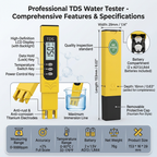 TDS Tester Digital LCD Water Quality Testing Pen